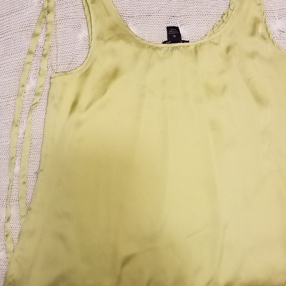 Womens xl lime green camisole with belt - Picture 2 of 5